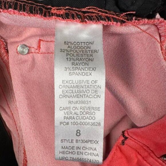 Democracy Jeans Womens 8 Pink Skinny Mid Rise Stretch Ab Technology Pants - Picture 9 of 10